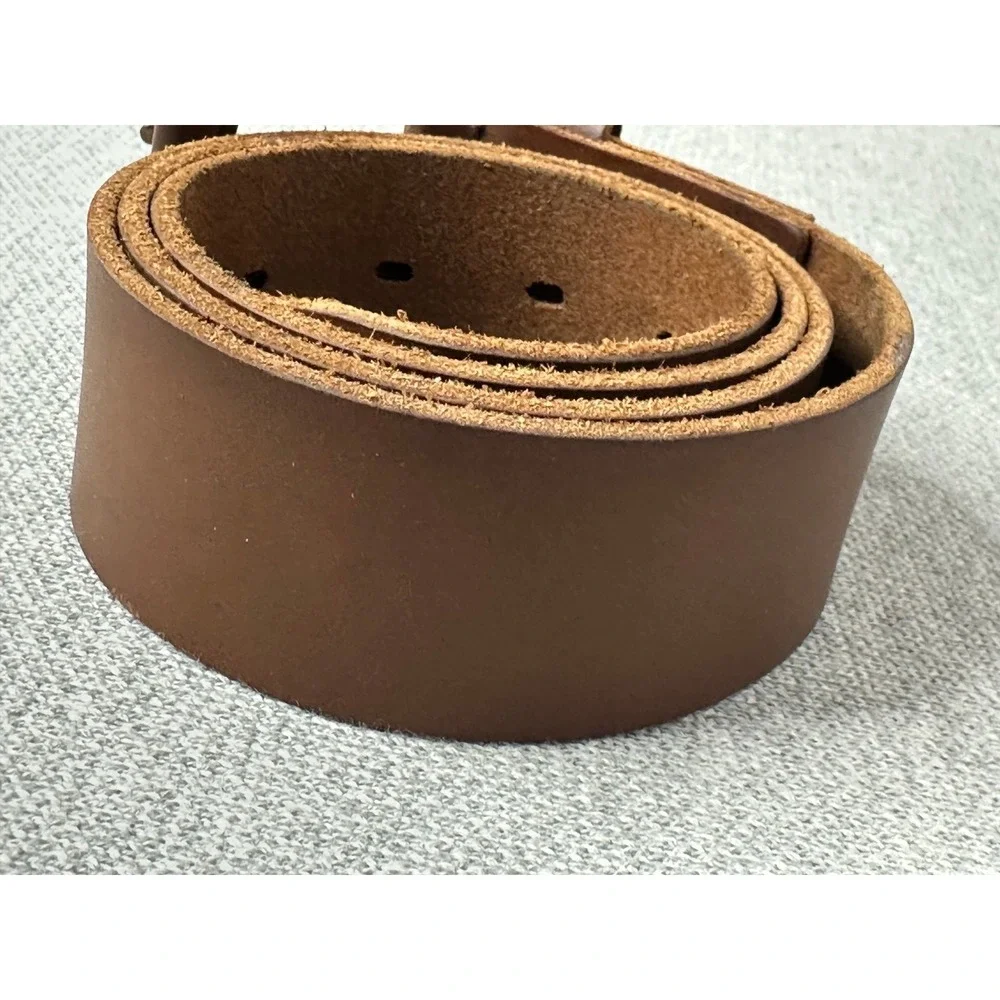 New Timberland Leather Belt Men's 34W Brown